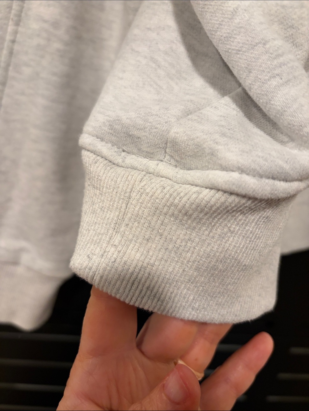 Pink Lily Light Heathered Gray Quarter Zip Hoodie - Picture 6 of 7